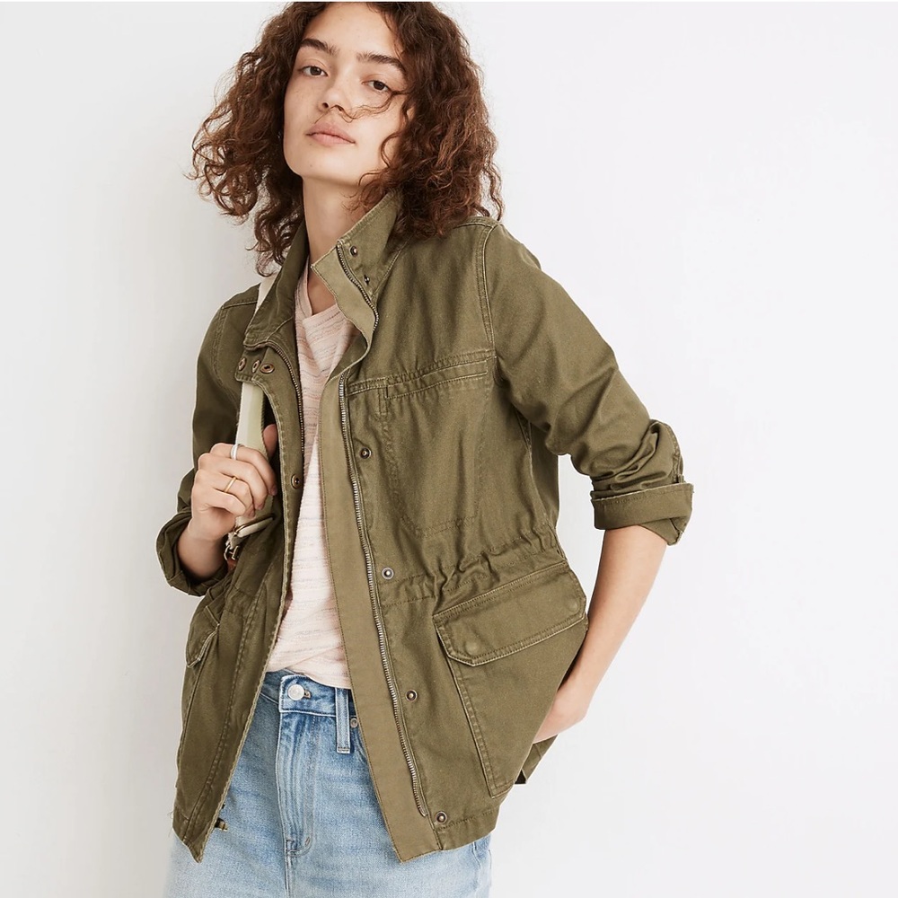 Madewell Dispatch Army Green Utility Jacket